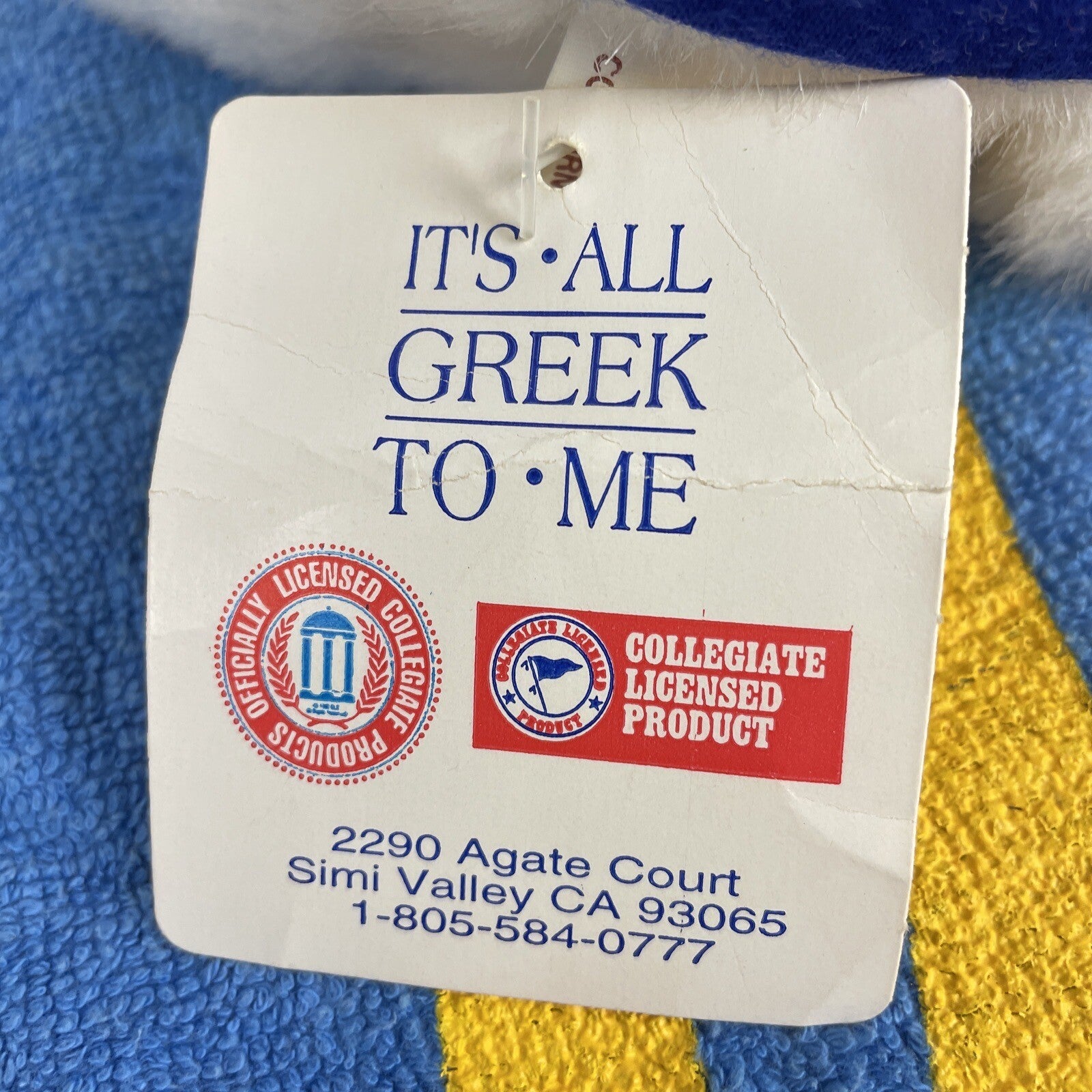UCLA Teddy Bear Plush Mini Stuffed Animal 10" U C L A RARE College + Rally Towel