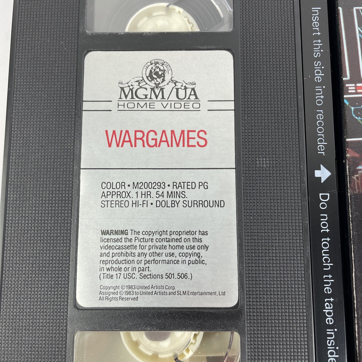 WarGames - VHS (1996 MGM UA Home Video) Matthew Broderick Ally Sheedy - VGC