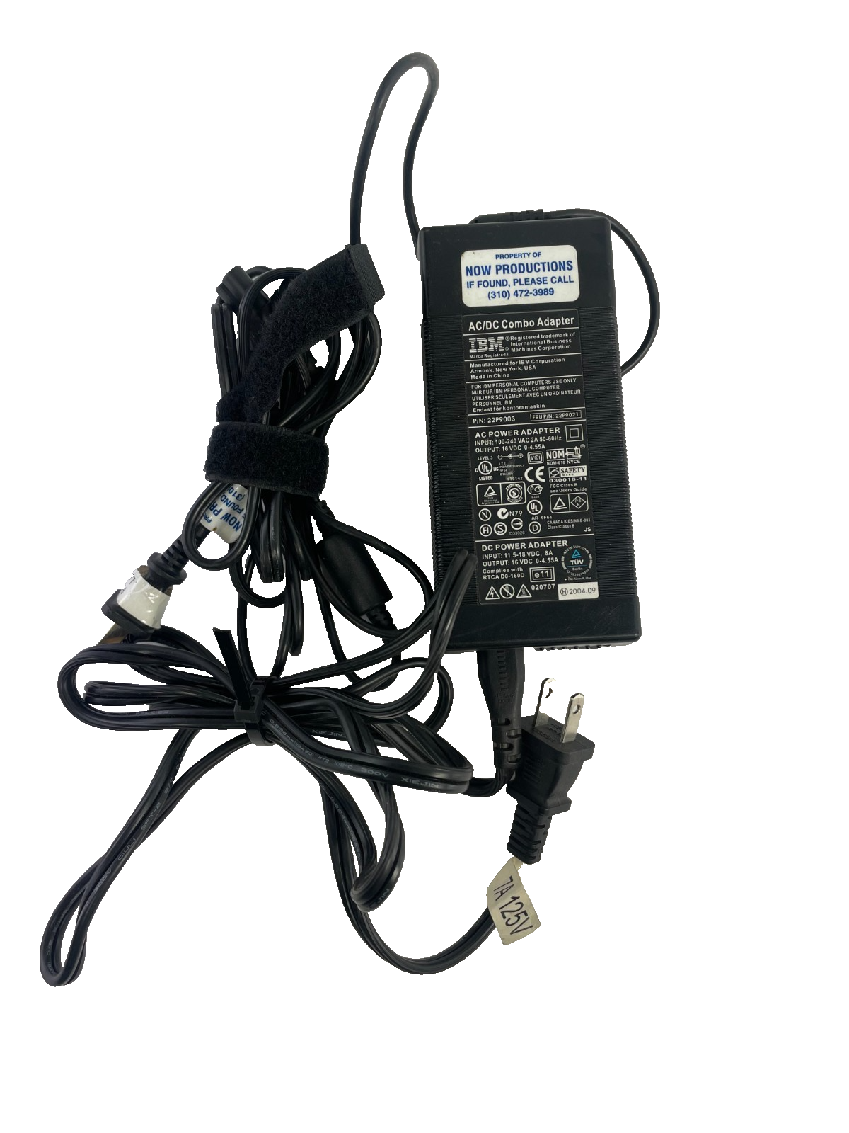 Geniune IBM Model 22P90023 Output 16V 0-4.55A Power Supply AC Adapter #A83