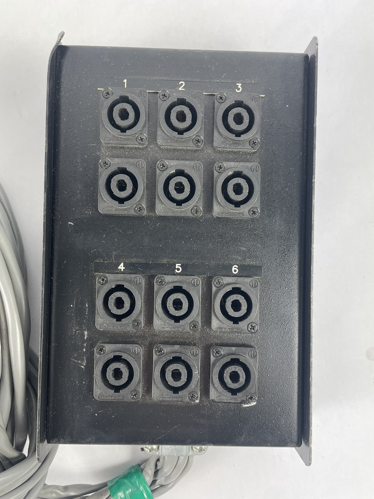 Breakout box Audio Snake 12 inputs Neutrik NL4MPXX Speakon 4 Pole male Belden