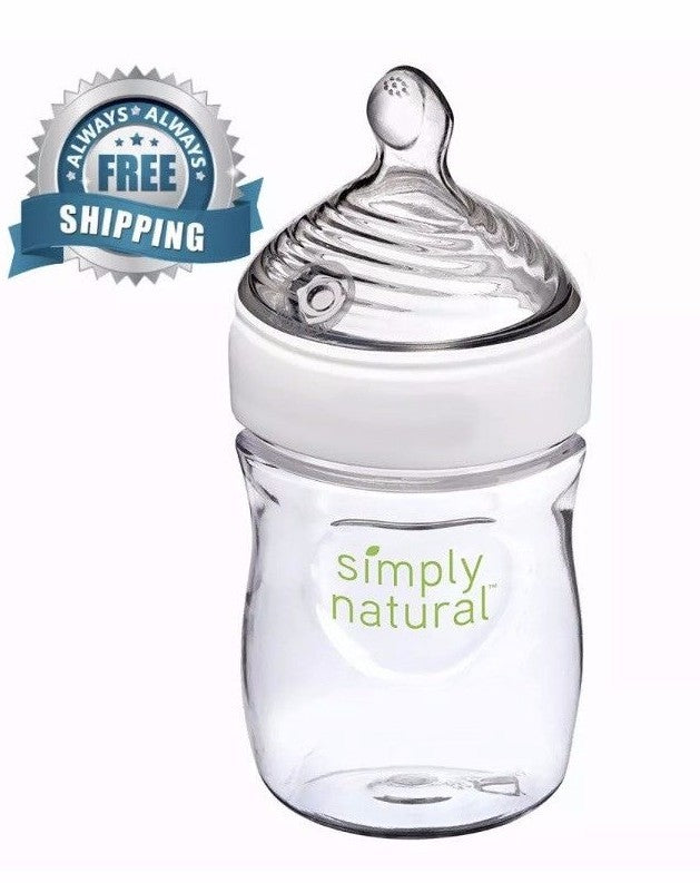 New NUK Simply Natural Bottle, 5 Ounce 150ml BPA FREE Maintain Strong Baby Bond