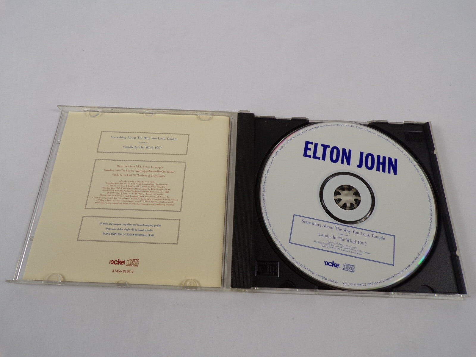 Elton John Something About The Way You Look Tonight Candle In The Wind In CD#59