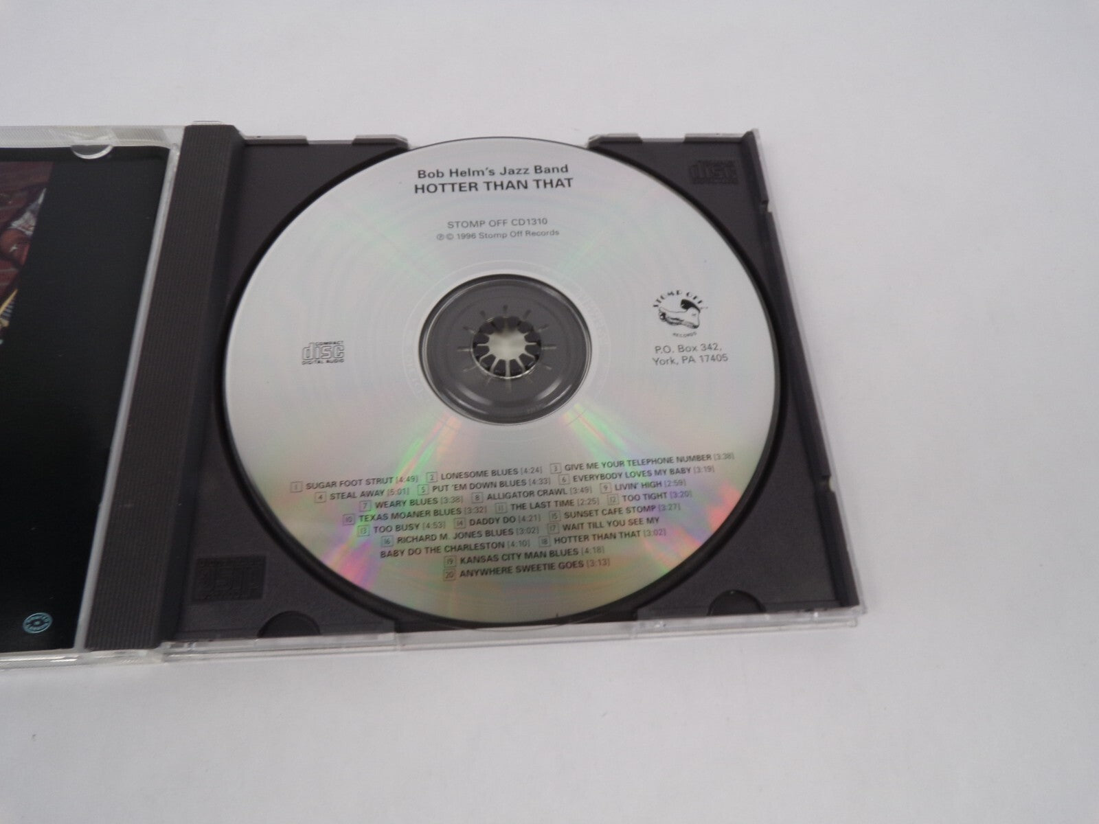 Bob Helms Jazz Band Sugar Foot Strut Lonesome Blues Steal Away Too TightCD#63