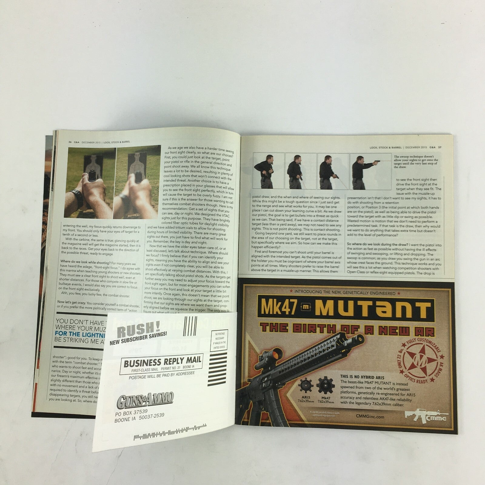 December 2015 Guns & Ammo Magazine More Power! Les Baer's GT Monolith Stinger
