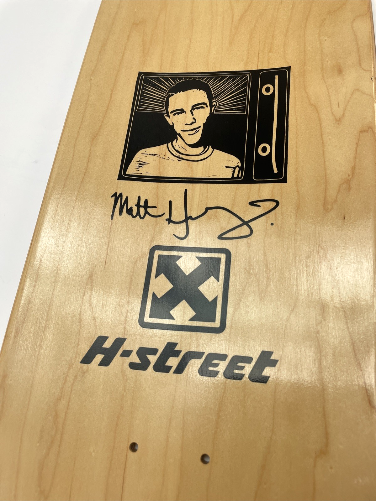 H-Street Matt Hensley Blue Eagle signed skateboard deck 32.75 x 9 inches