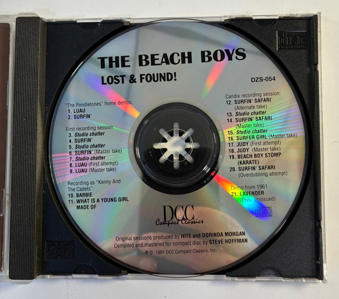 The Beach Boys - Lost & Found 1961-1962 CD DCC Compact Classic 1991 Album