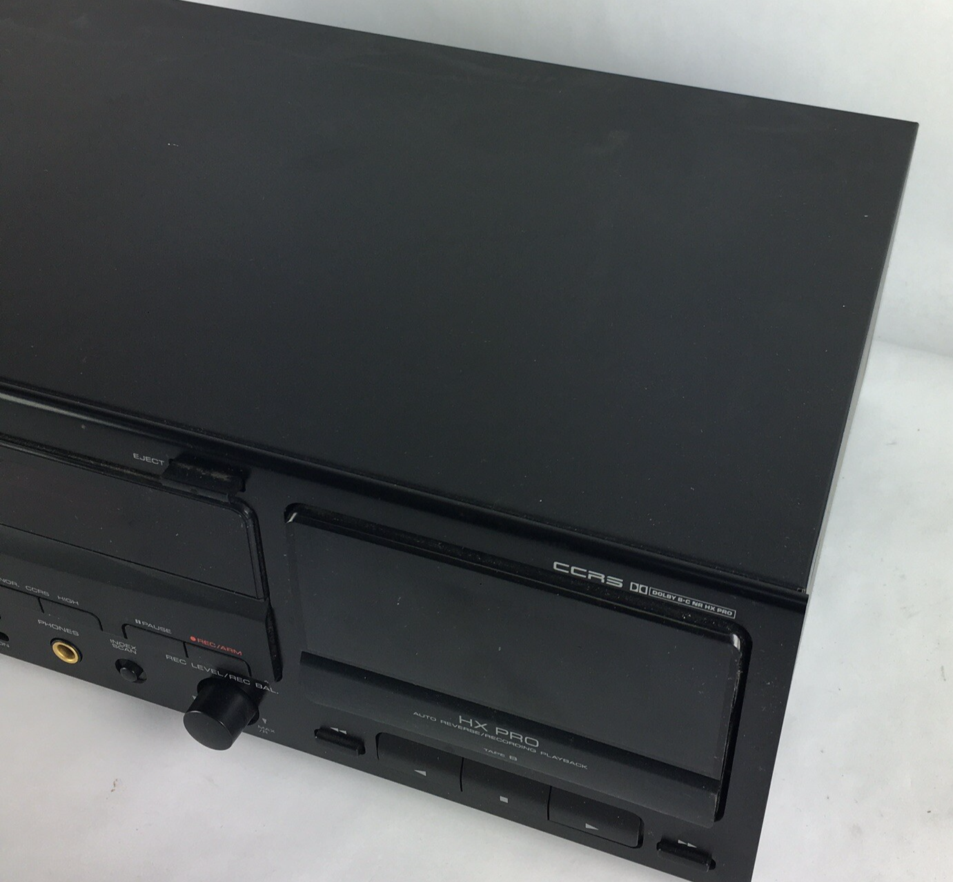 Vintage Kenwood KX-W4050 Stereo Dual Cassette Deck Powers On Does Not Engage