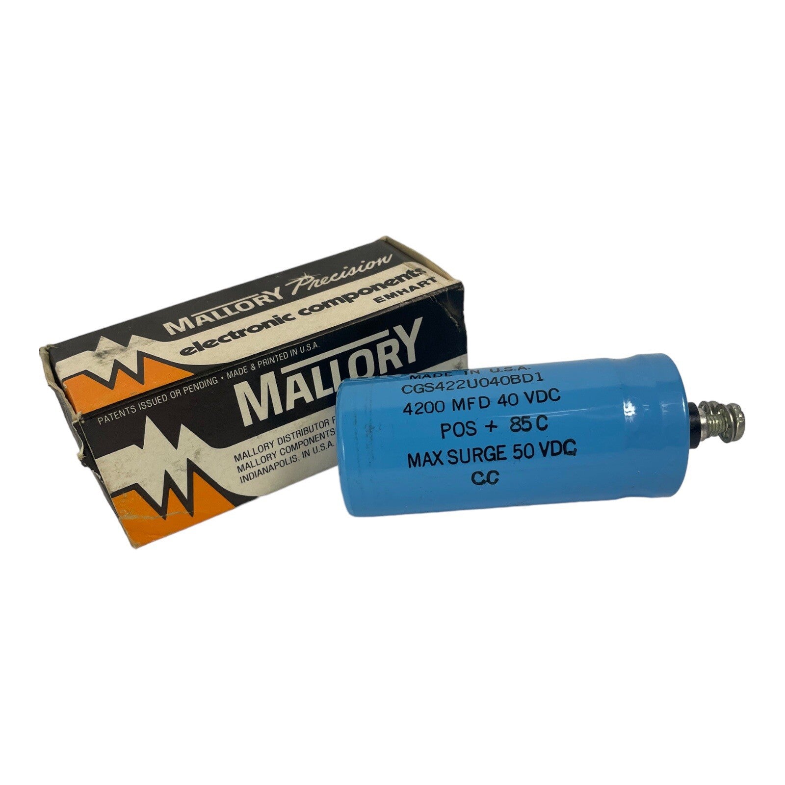 Mallory Capacitor 4200 MFD 40 WVDC CGS422U040BDI
