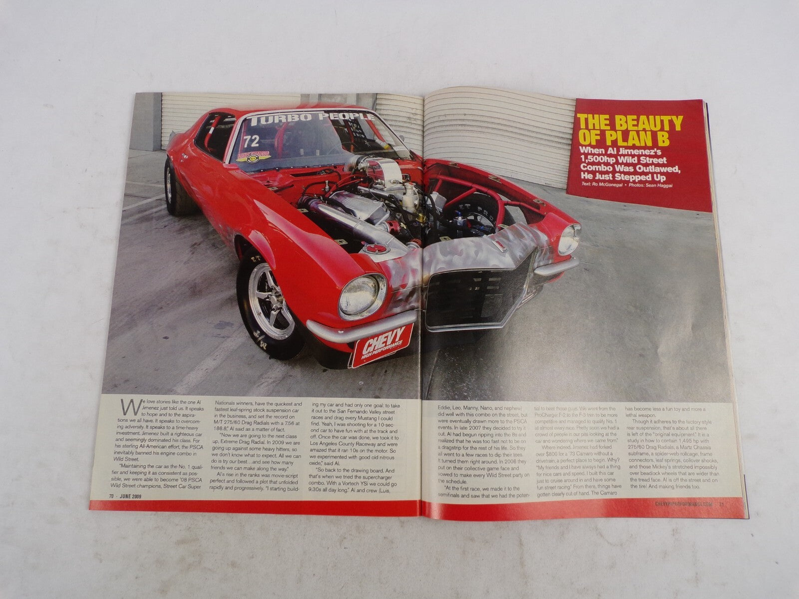June 2009 Chevy High Performance Paint&Body 26 Hot Tips NMCA LSX Shootout 454ci