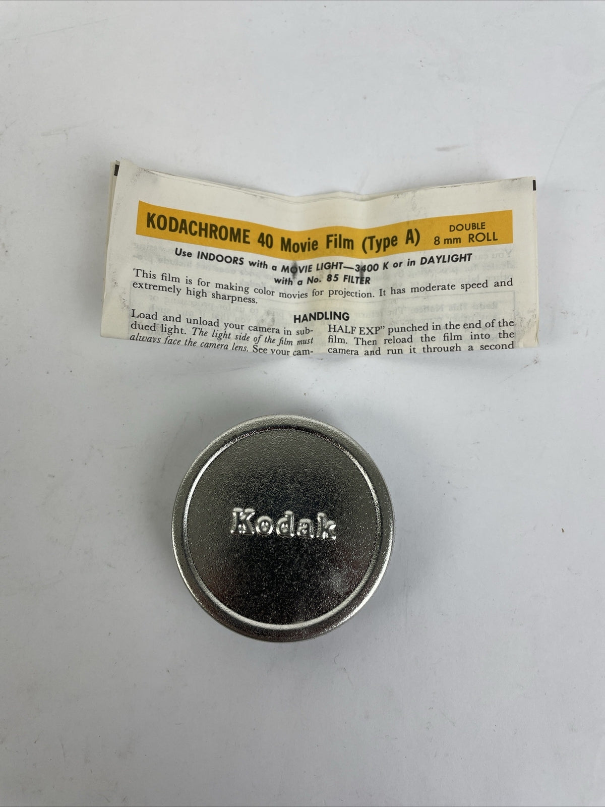 Vintage KODACHROME Movie Film KMA 459 25ft Double 8mm Roll - Open Box