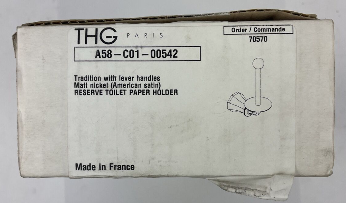 THG Paris Reserve Toilet Paper Holder A58-C01-00542 American Satin
