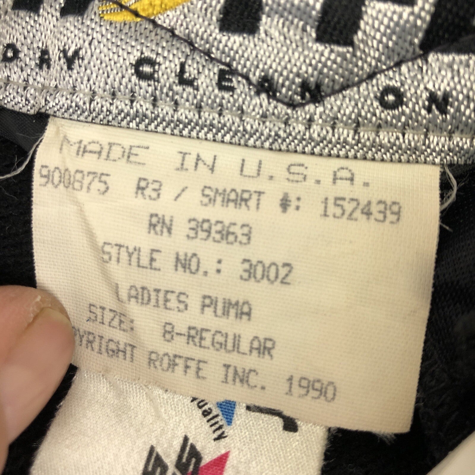 Schoeller Roffe Black Wool Blend Stirrup Ski Pants PUMA 3002 Sz 8 Regular Vintag