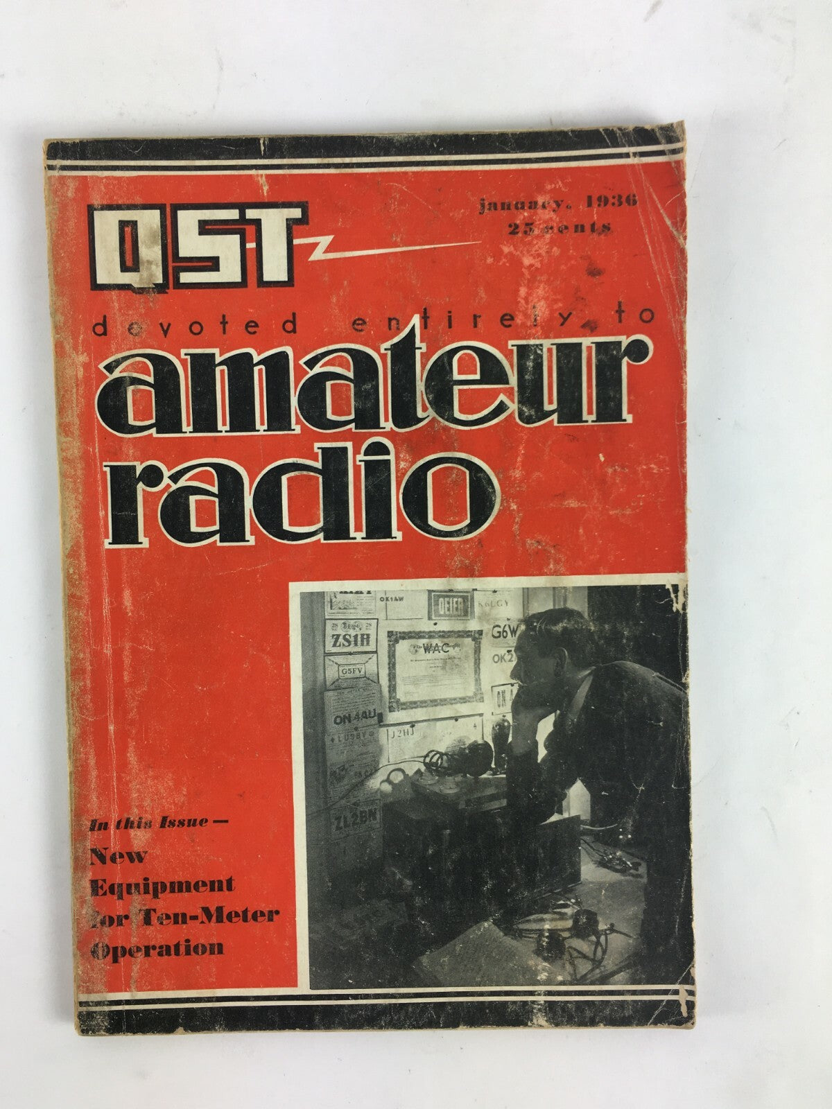 January 1936 QST Amateur Radio Magazine New Equipment for Ten Meter Operation