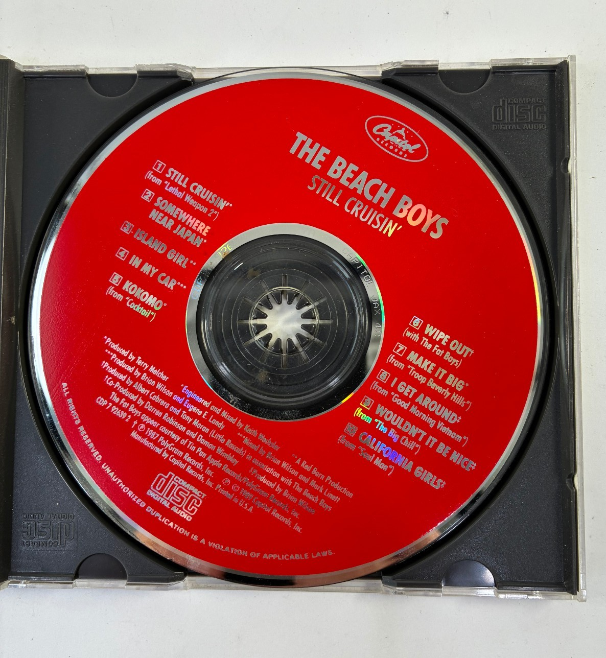 The Beach Boys Still Cruisin' Capitol CD 1989