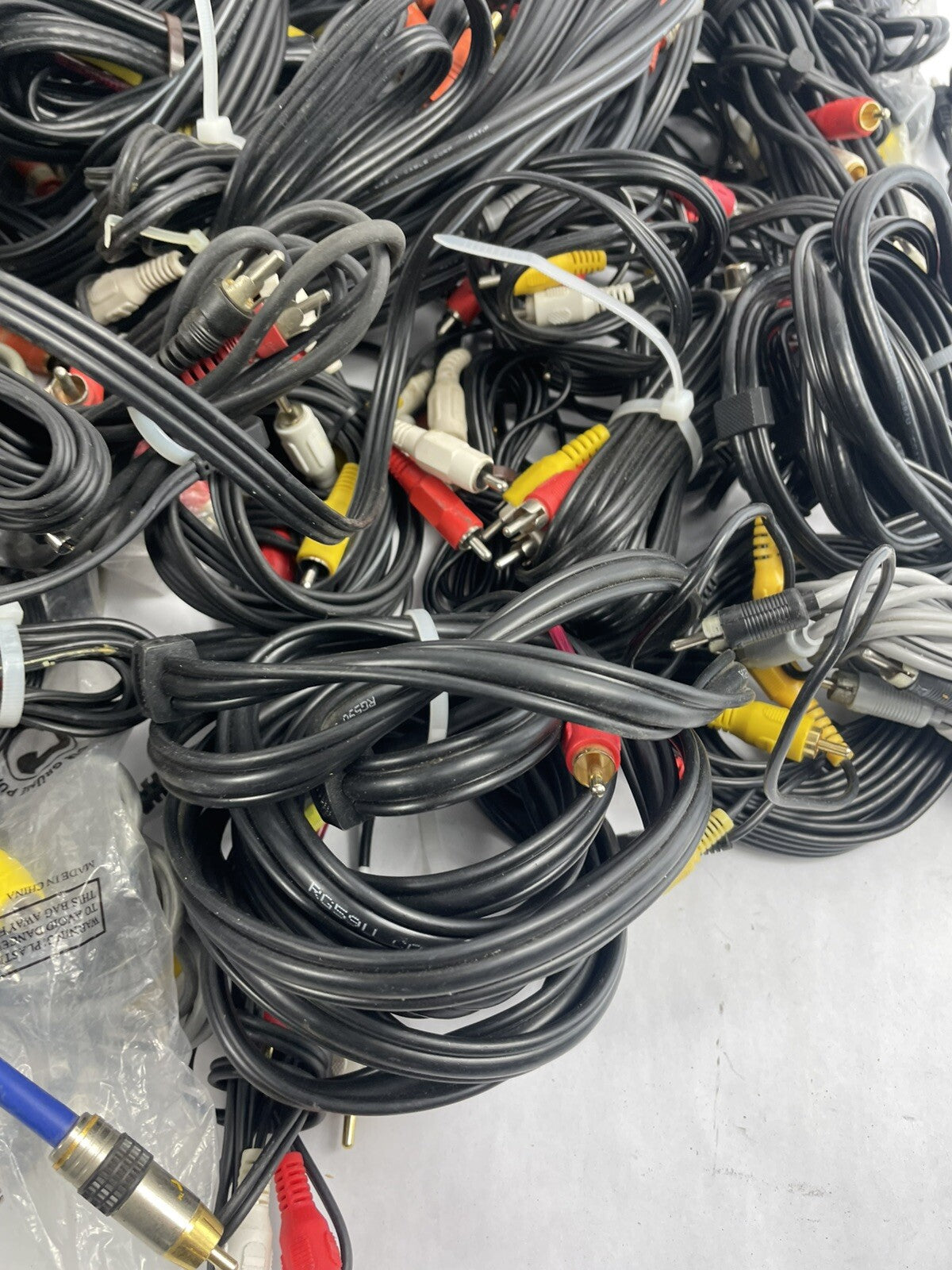 Audio Cables - Bulk Lot - As shown - RCA Cables