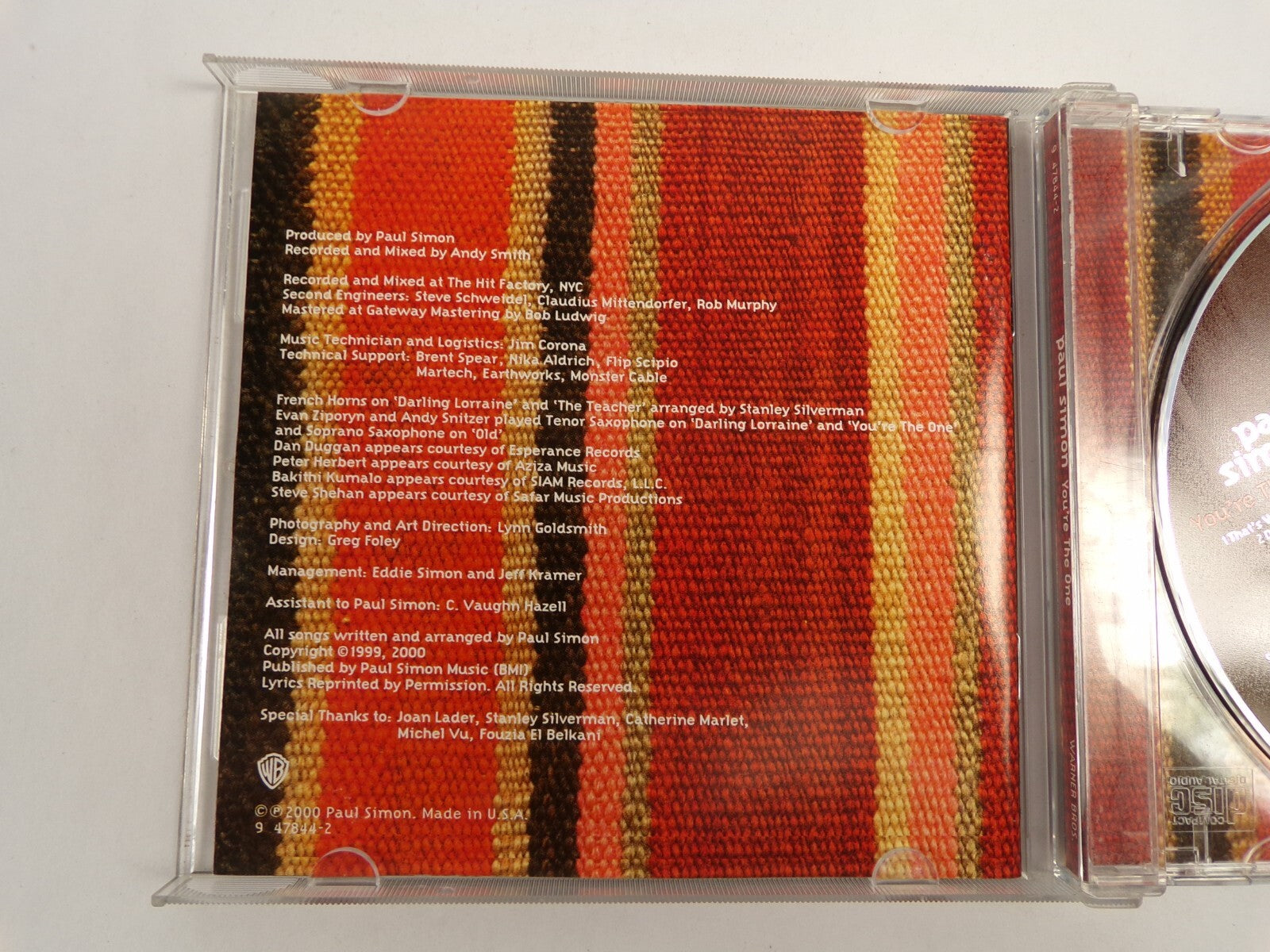 Paul Simon Youre The One Thats Where I Belong Darling Lorraine Old CD#50