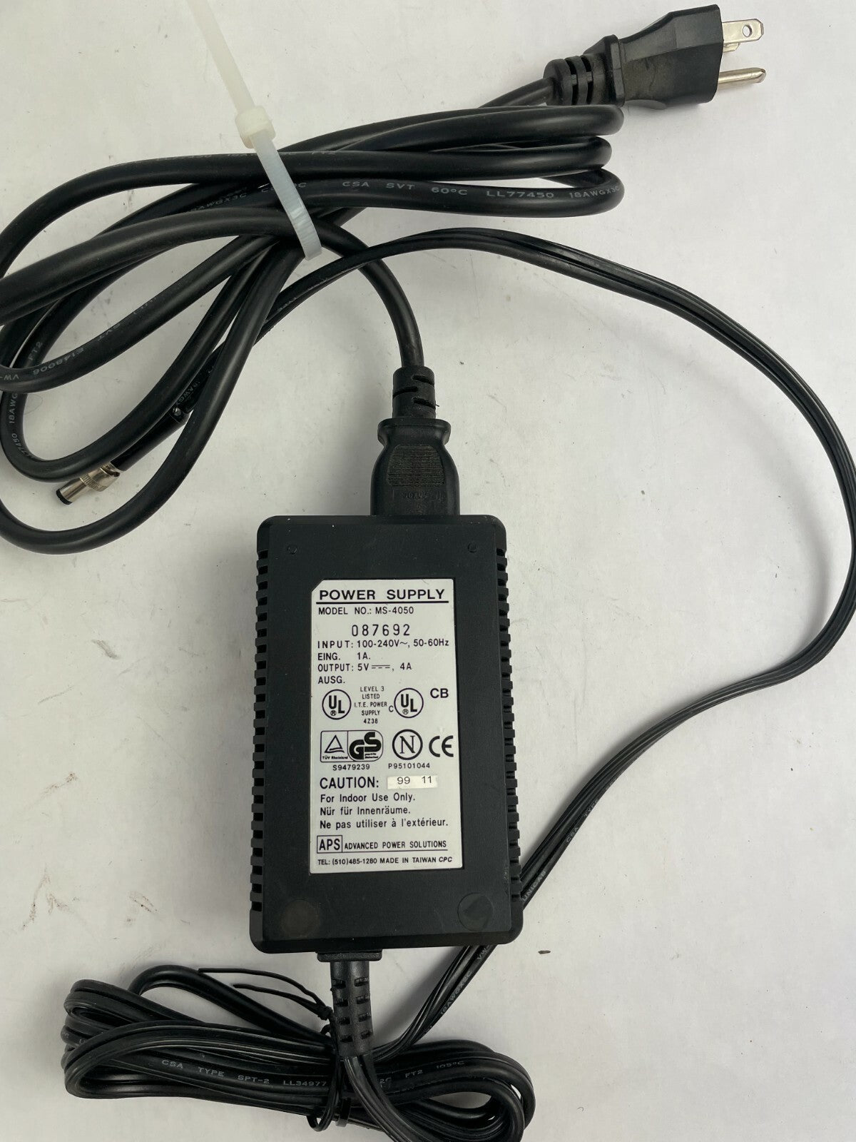 Genuine Ac Adaptor MS-4050 Output 5 V 4 A Power Supply Adapter A71
