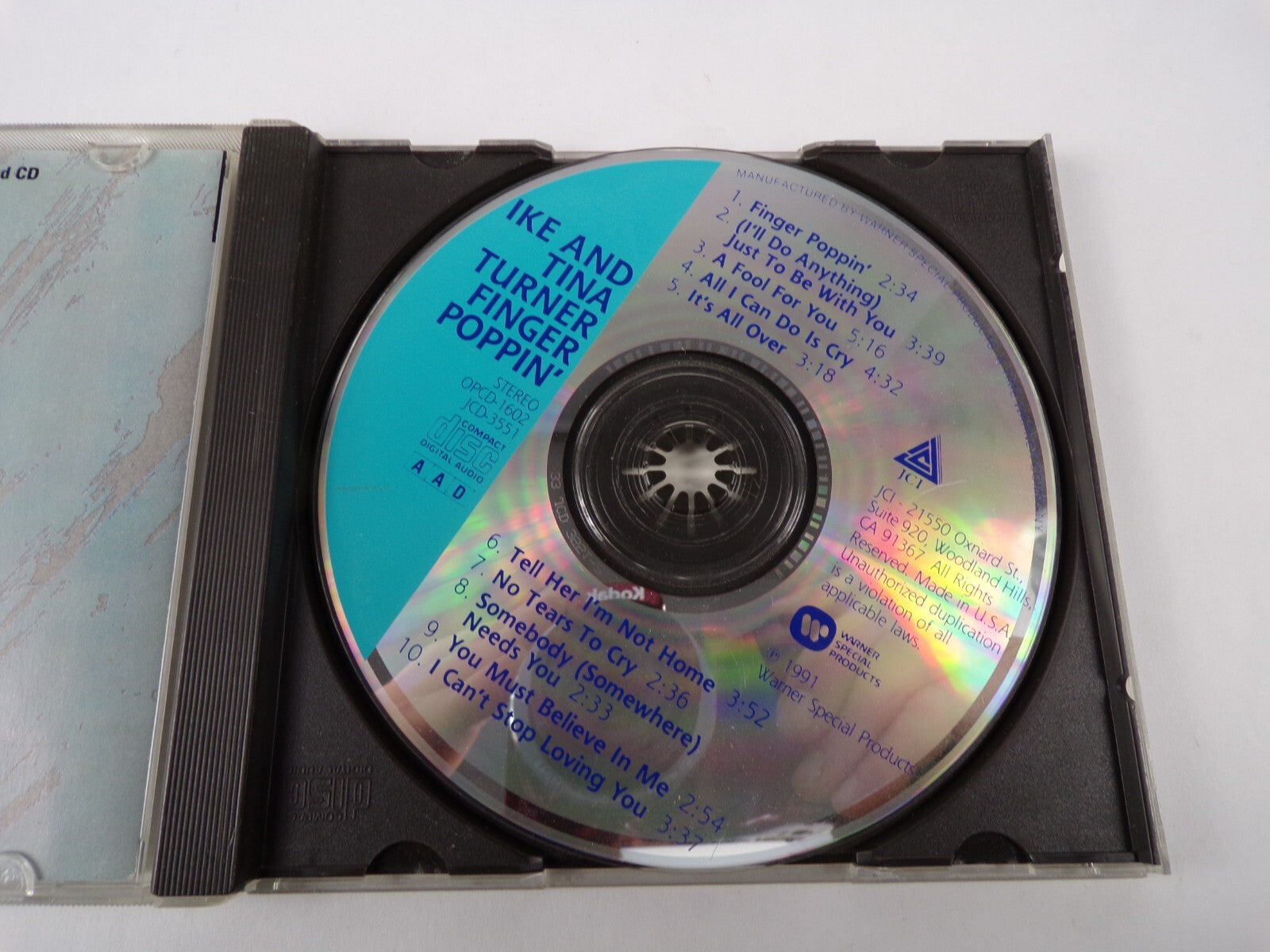 Ika And Tina Turner Finger Poppin A Fool For You All I Can Do Is Cry CD#53