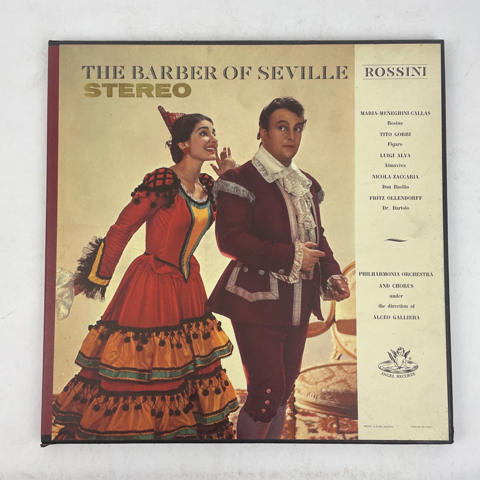 ROSSINI: THE BARBER OF SEVILLE 3-LP Box Set Red Seal RCA METROPOLITAN OPERA