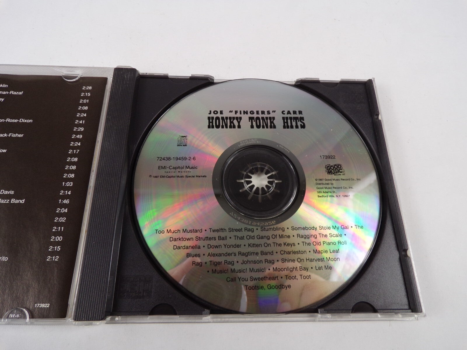 Joe Fingers Carr Honky Tonk Hits Too Much Mustard Down Yonder Stumbling CD#21