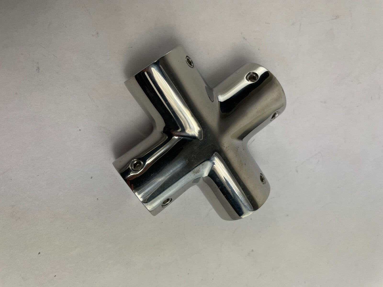 Sea Dog Line Tee Rail and Elbows 4 Way Tee Tube OD