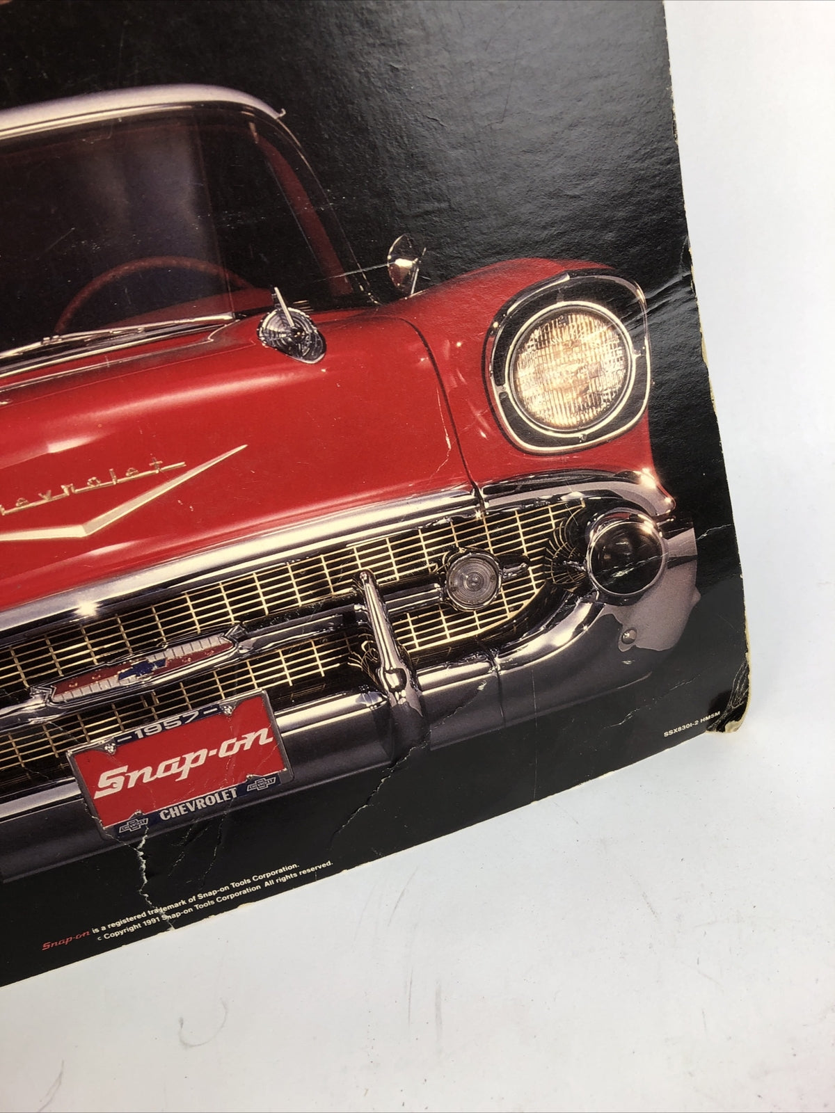 Original VTG Snap-on Tools '57 Chevy Dream Car Sweepstakes Advertisement Poster