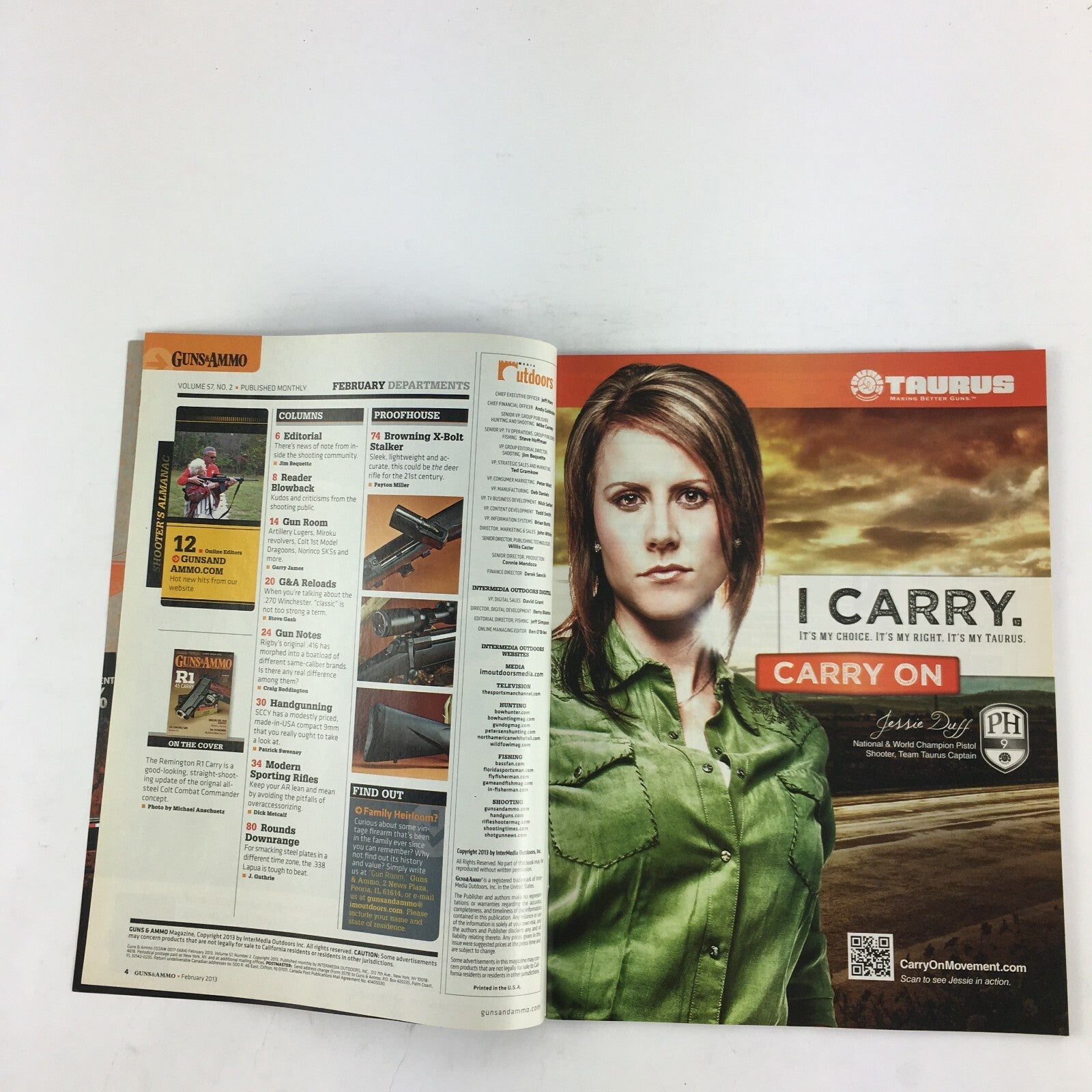 February 2013 Guns & Ammo Magazine Remington's All Steel Commander .45 ACP