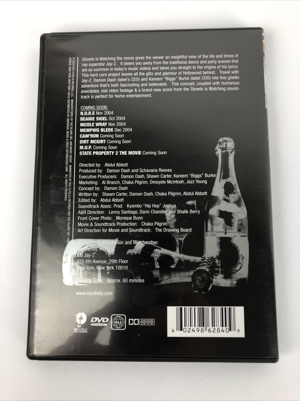 Jay Z - Streets is Watching THE MOVIE ( Original DVD ) VERY RARE * Roc A Fella