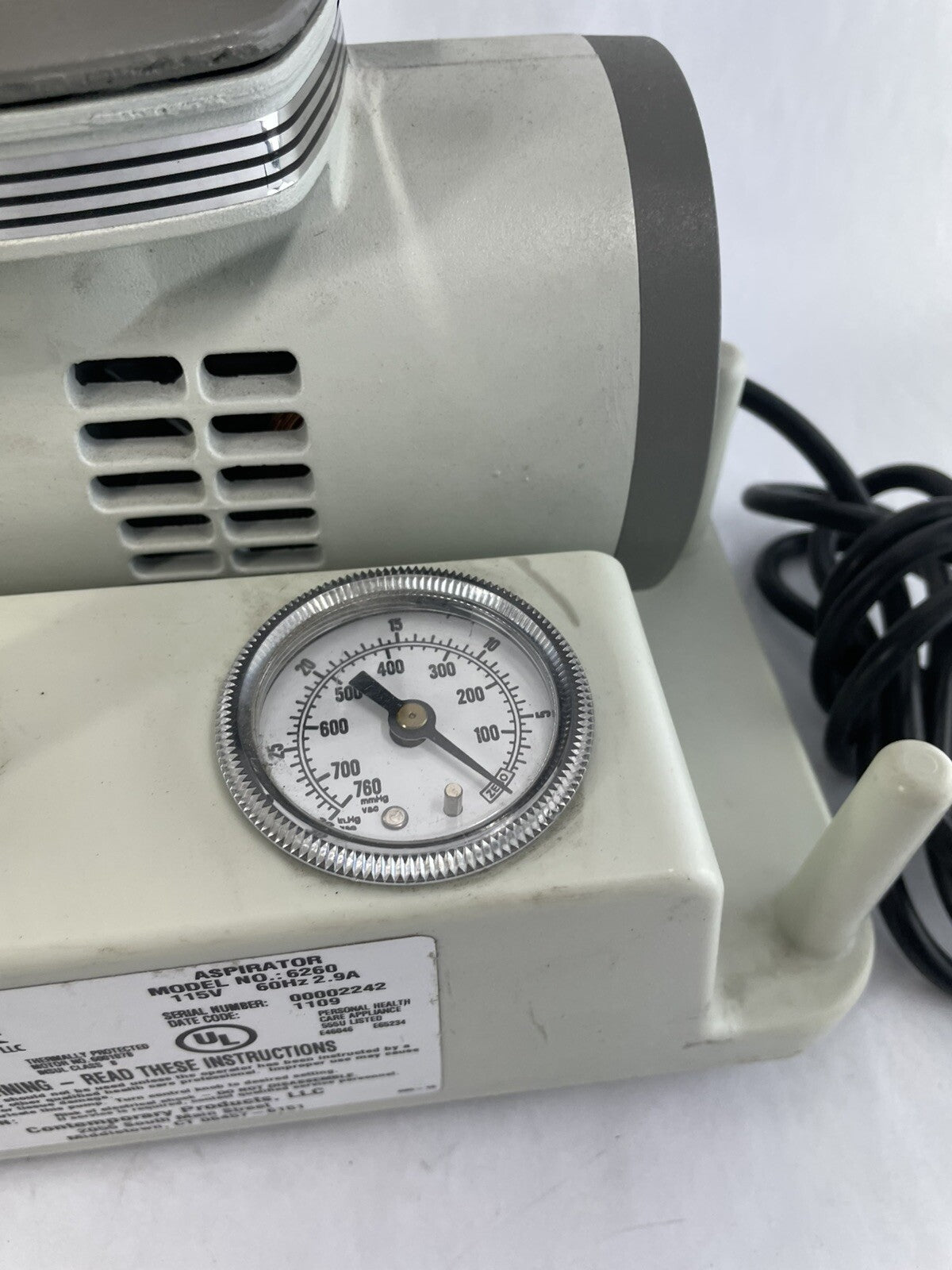 Contemporary Products Aspirator Suction 800CC (1/CS) Unit Model 6260