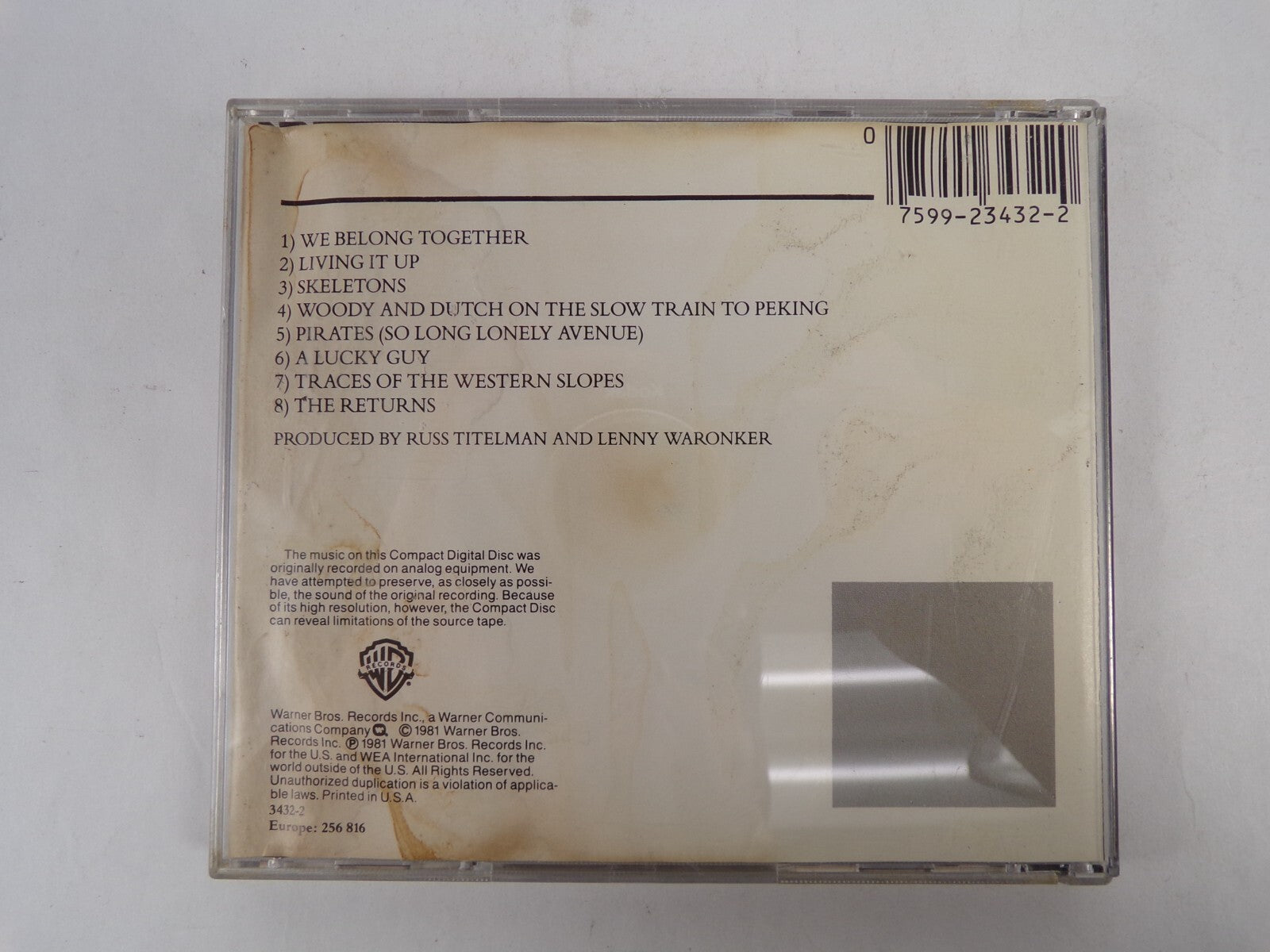 Rickie Lee Jones Pirates CD #31