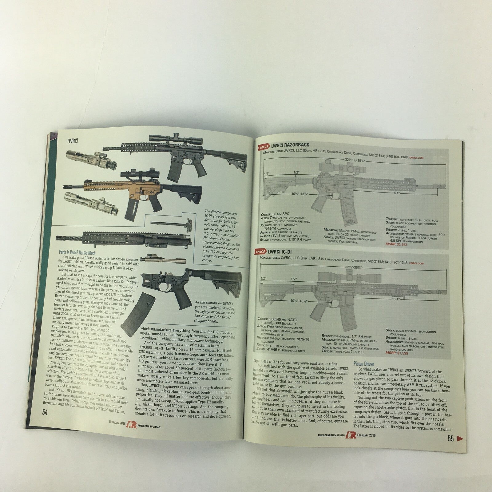 February 2016 American Rifleman Beat The Dues Increase! Kimber .380s Micros