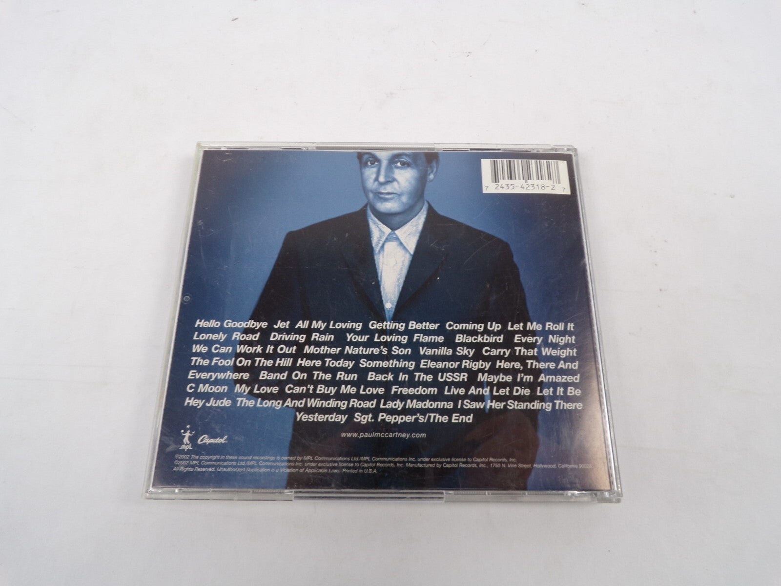 Paul McCartney Back In The US Hello Goodbye Jet All My Loving Getting CD#30