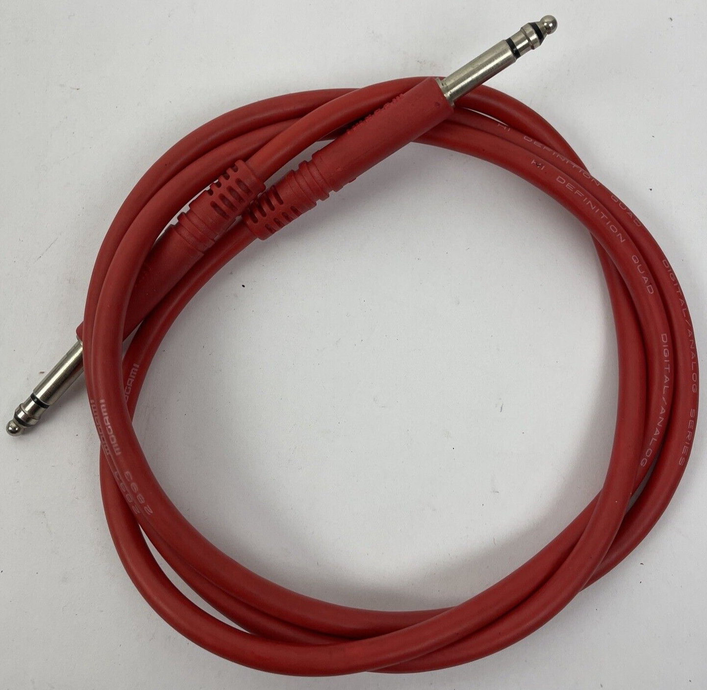 Molded Red TT Cable | Mogami 2893 | 41" 3' 5" | Pro Audio LA