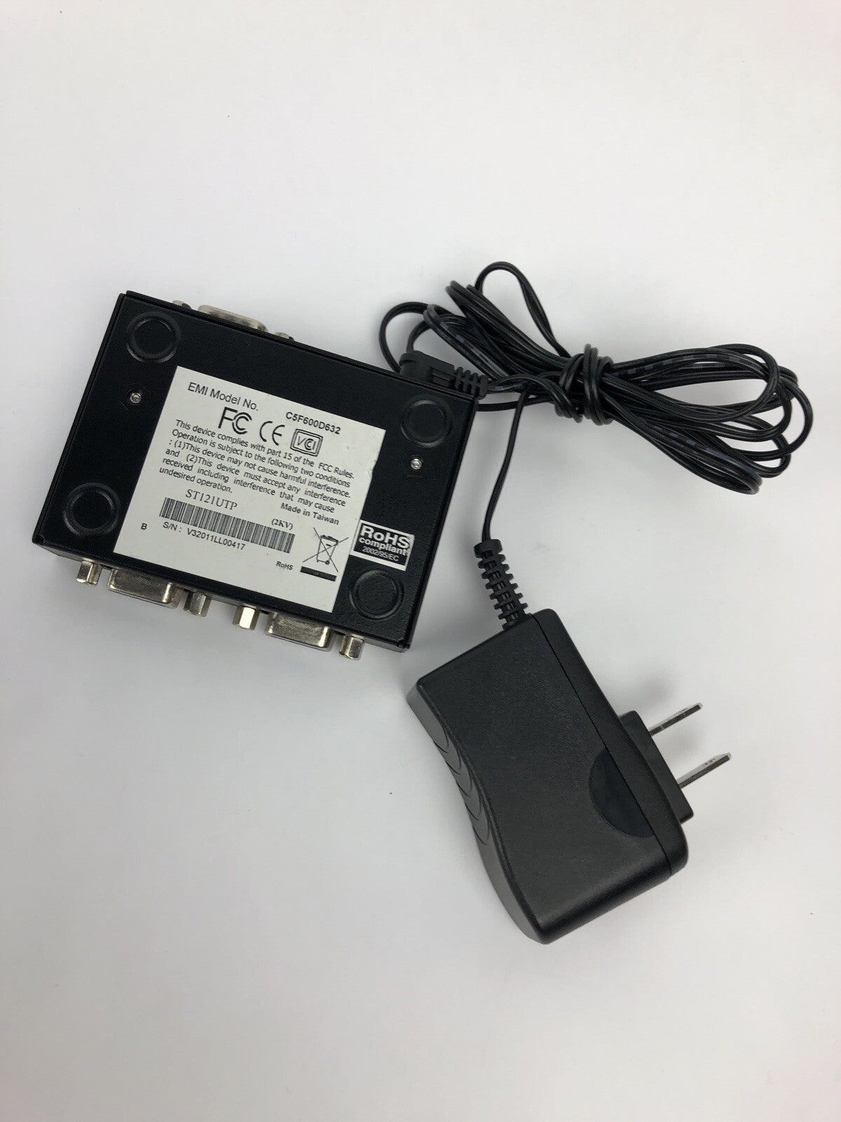 STARTECH 2 PORT VGA VIDEO EXTENDER LOCAL UNIT MODEL C5F600D632 With Power Supply