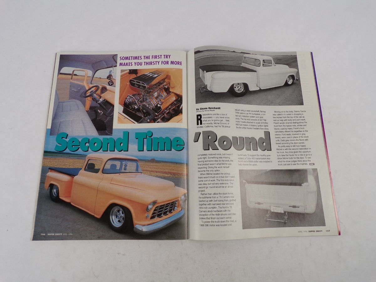 April 1996 Muscle Machines Magazine Real Cops In Hot Pursuit! Gigantic Spring