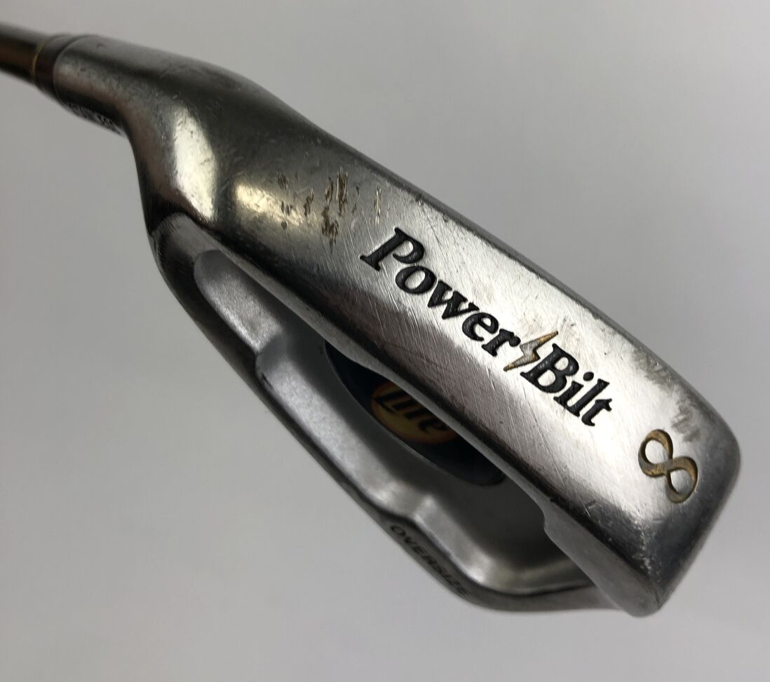 Miller Lite PowerBilt left hand 8 iron rare promotional golf club
