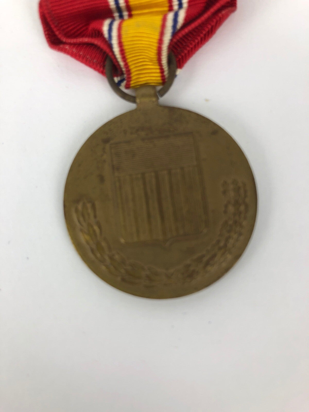 Vintage 1953 Medal National Defense & Ribbon With Original Box - FSTSHP USA