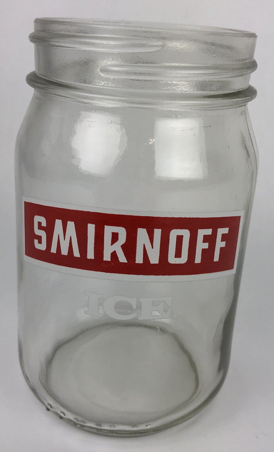 Lot of 11 x Smirnoff ICE Vodka Glass Mason Jar 1 pint 16oz Moonshine Jug NOS
