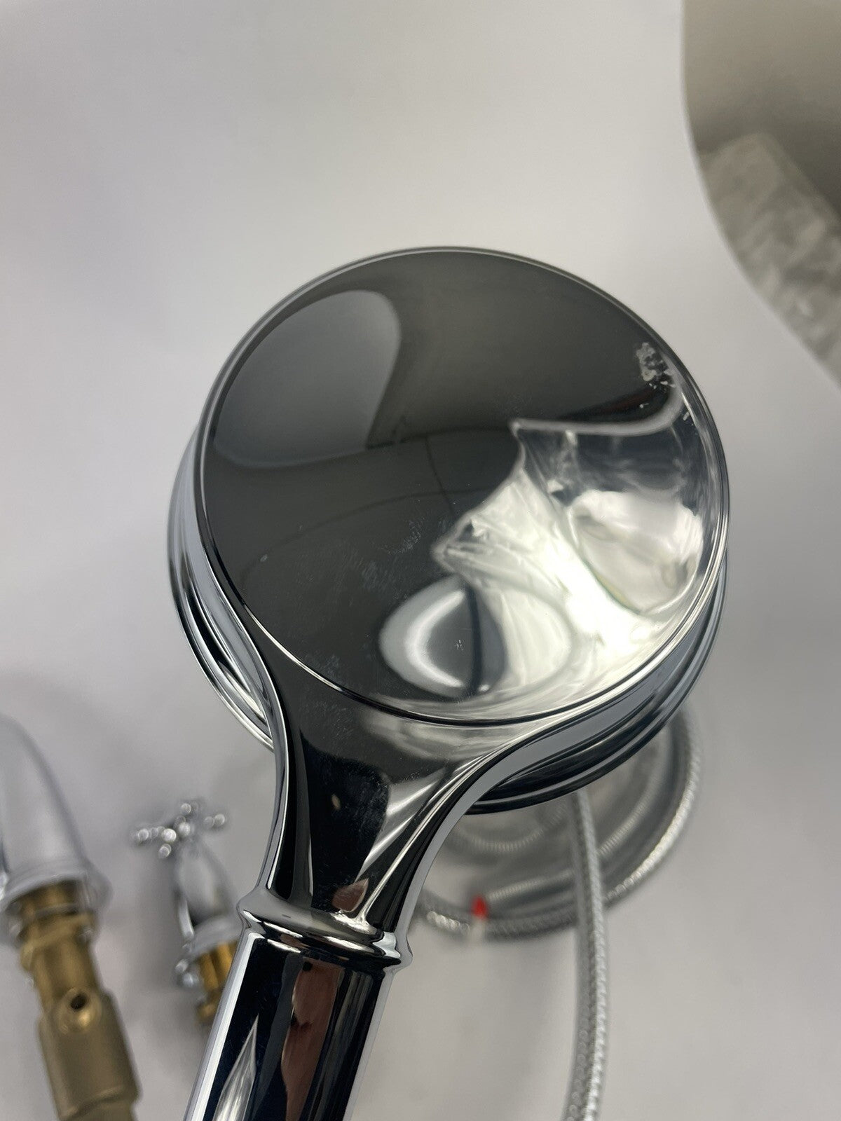 Hansgrohe 3 hole Faucet Tub Filler Swing C Double Cross Handler W/ Hand Shower