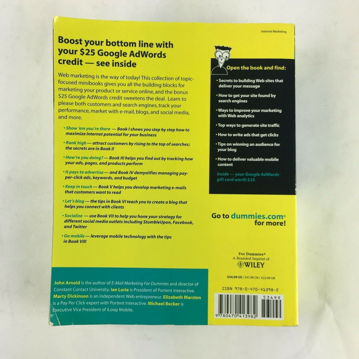 Web Marketing All In One For Dummies John Arnold lan Lurie Marty Dickinson