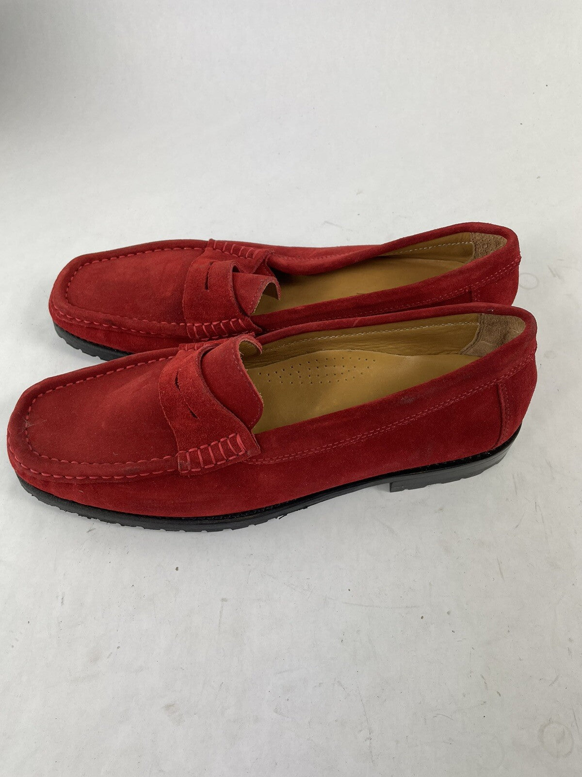 Men's Dooney & Bourke Suede Penny Loafers Red SZ EU 42 M US 9