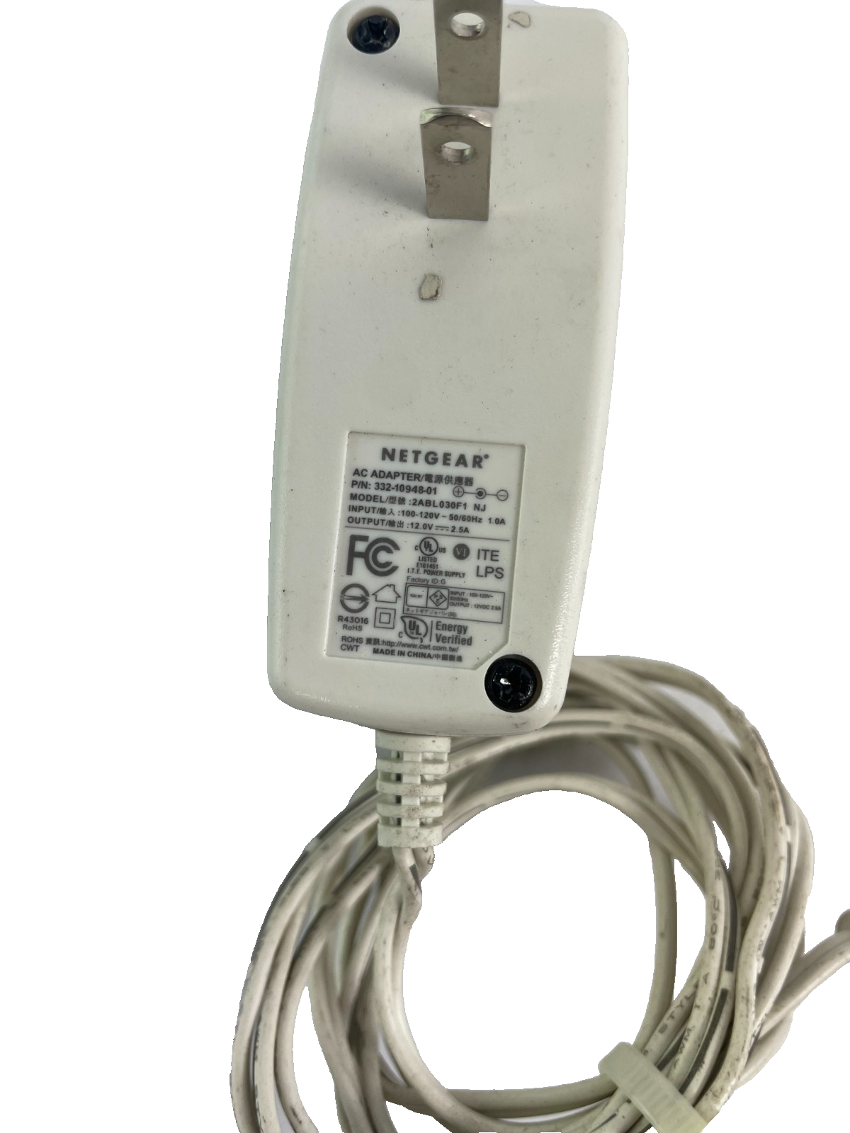 Geniune Netgear Model 2ABL030F1 NJ Output 12V 2.5A Power Supply AC Adapter #A83