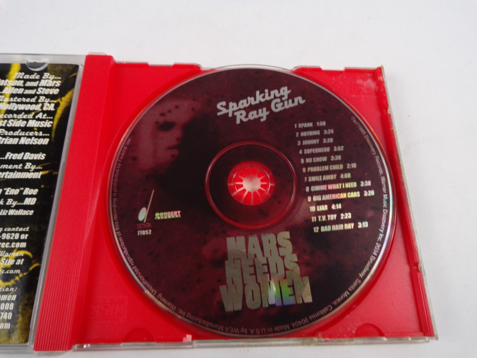 Mars Needs Women Sparking Rag Gun Spank Nothing No Show Liar T.v Toy CD#37