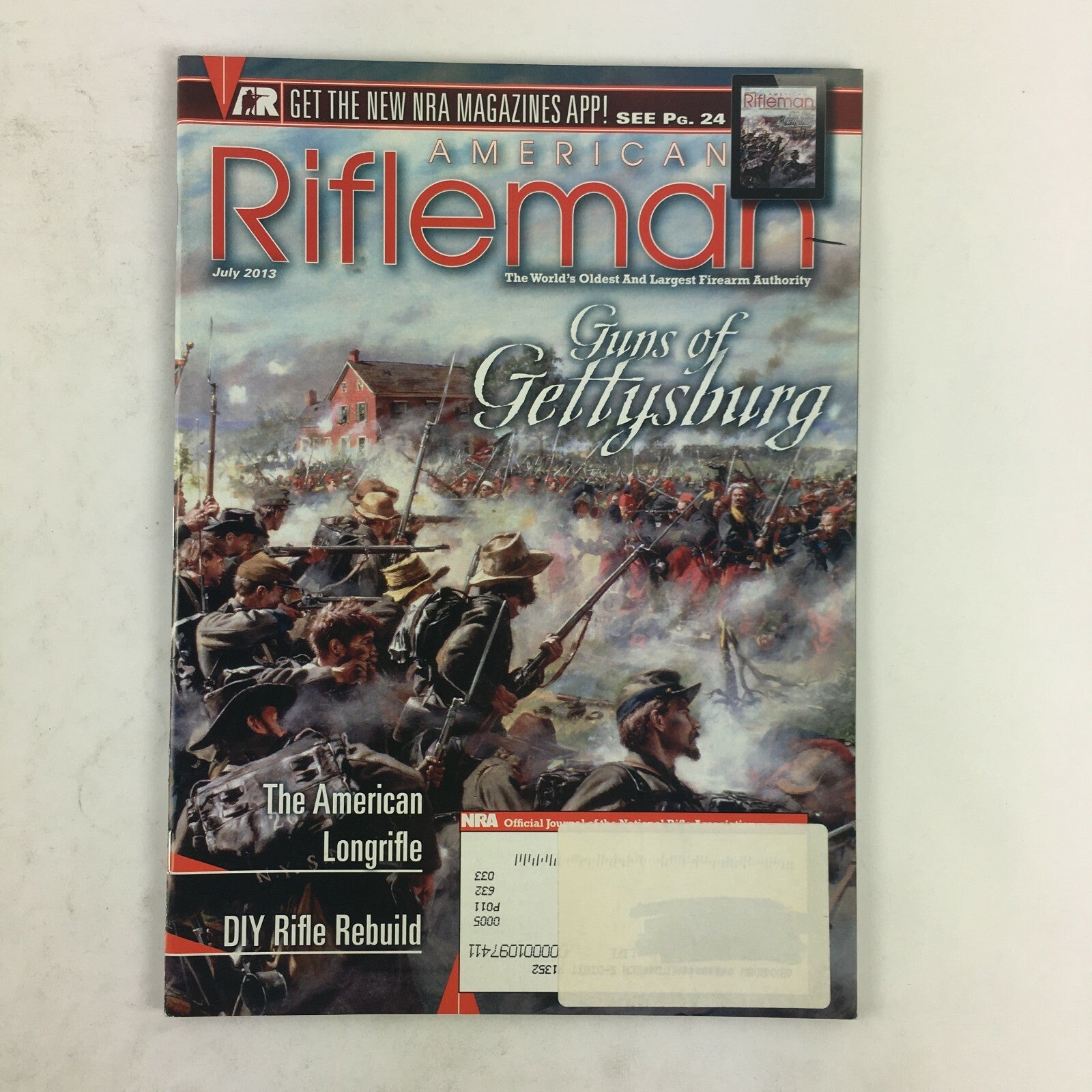 July 2013 American Rifleman Magazine Guns of Gettysburg The American Longrifle