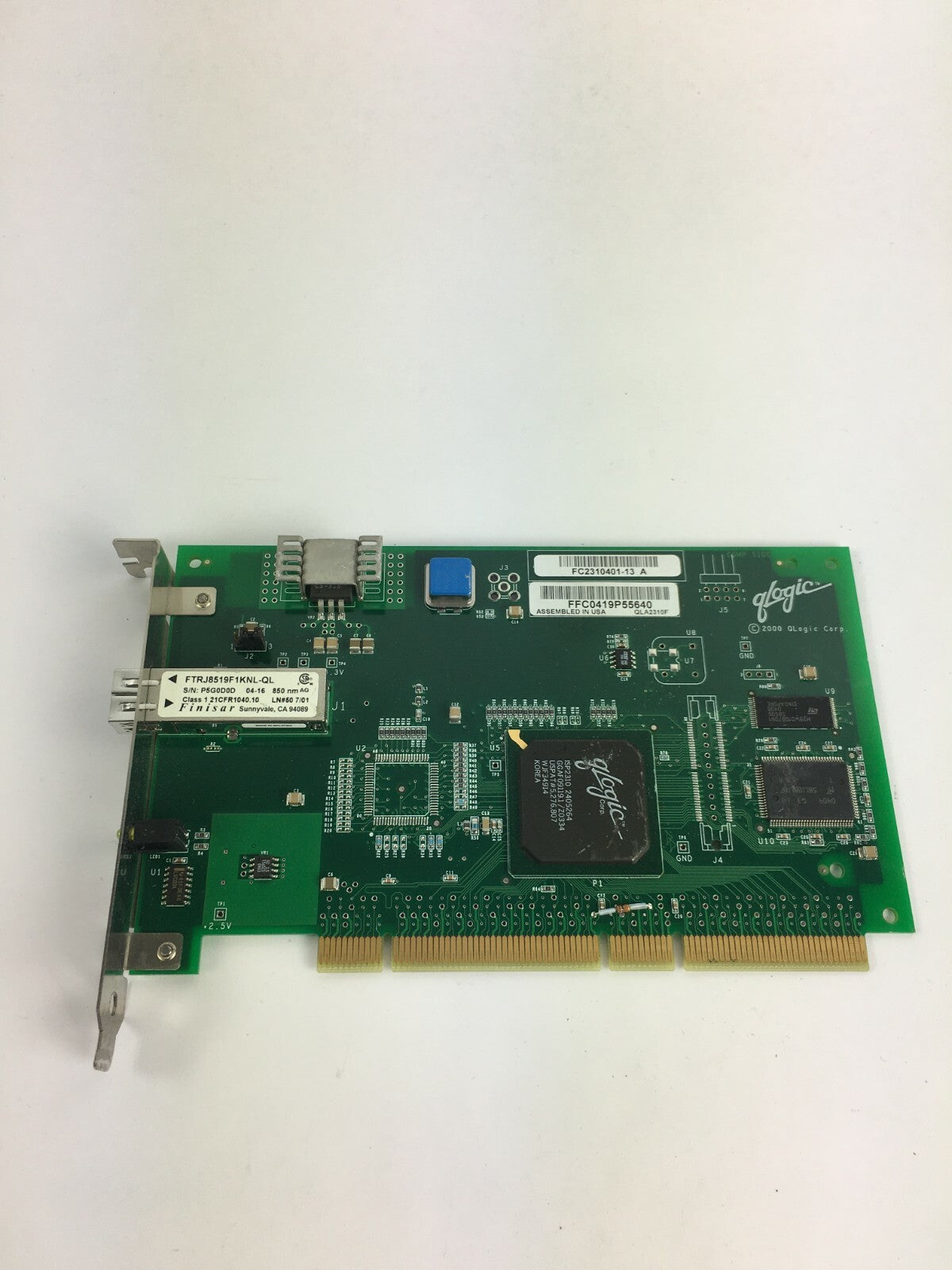 Genuine Qlogic FTRJ8519F1KNL-QL ISP2310 Ethernet Port PCI Card Desktop PC