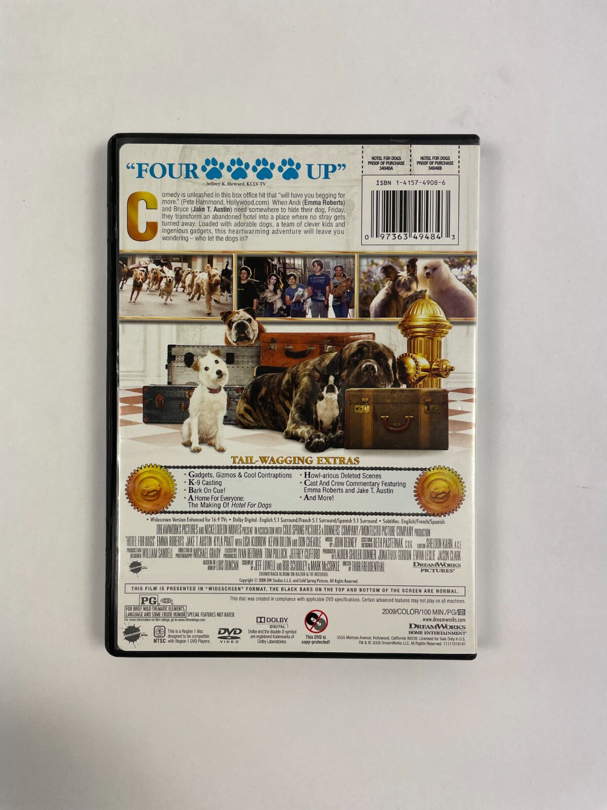 Hotel For Dogs Dream Works Pictures Bark Out Loud Funny Mark S Allen DVD Movie