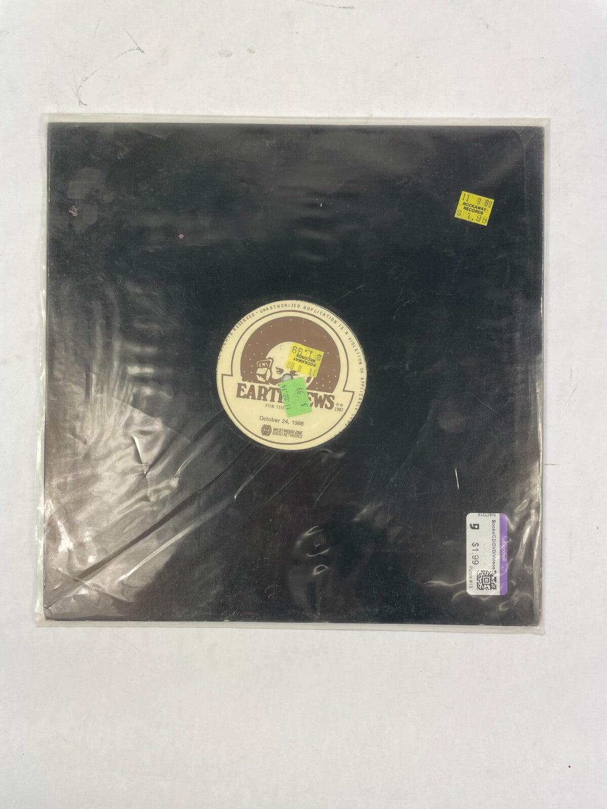Earth News West Wood One Radio Networks Vinyl Record