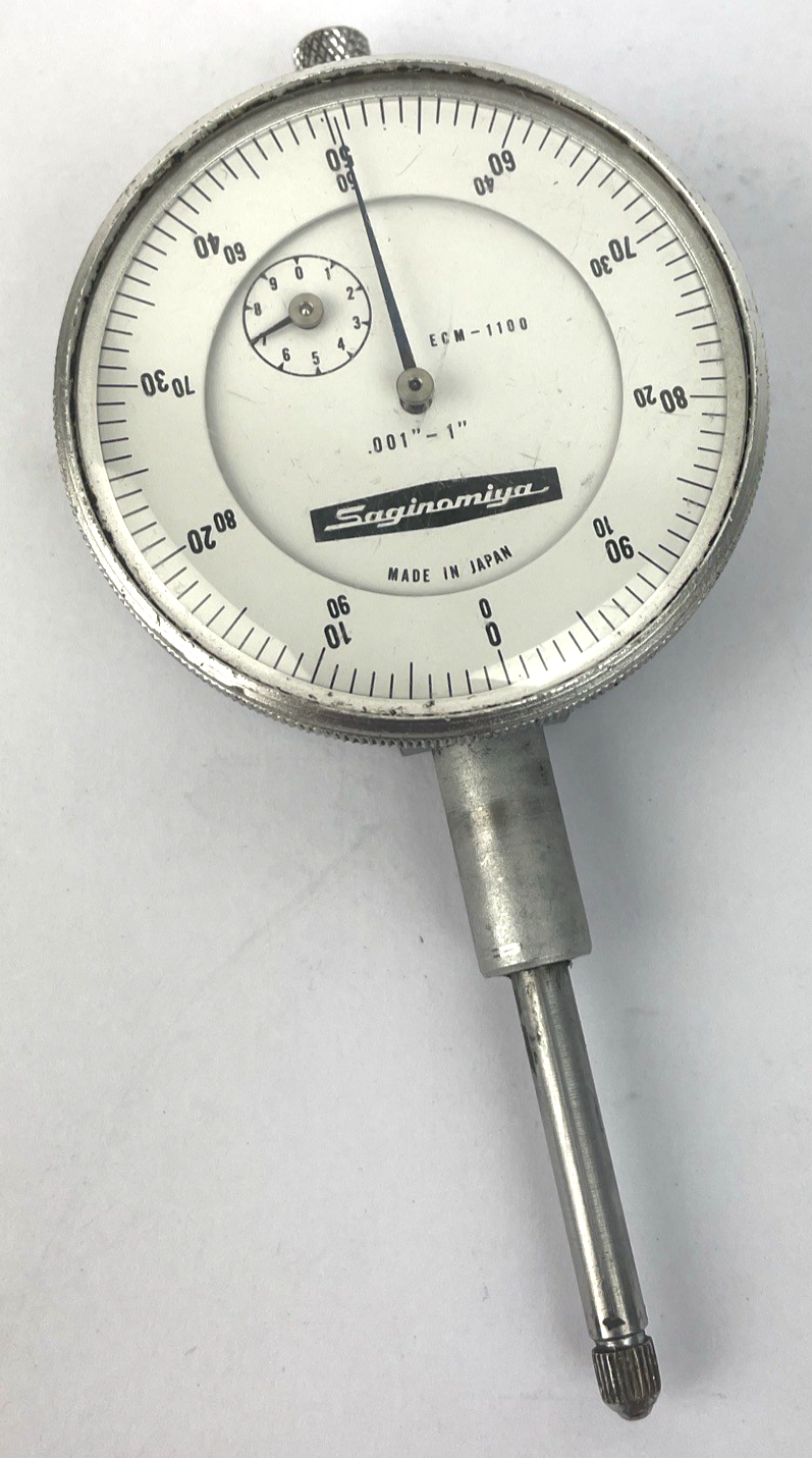 OEM SAGINOMIYA ECM - 1100 MACHINIST'S DIAL INDICATOR .001'' - 1'' - JAPAN