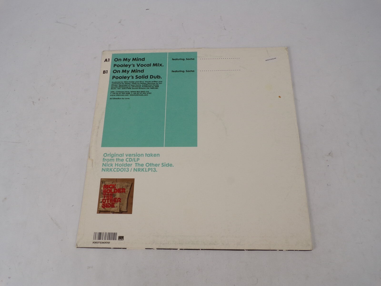 Nick Holder Ian Pooley Mixes On My Mind Featuring Sacha Vinyl Record