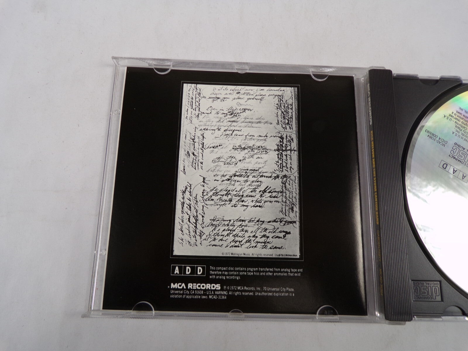 Garden Party Rick Nelson And The Story Canyon Band Palace Guard CD#56